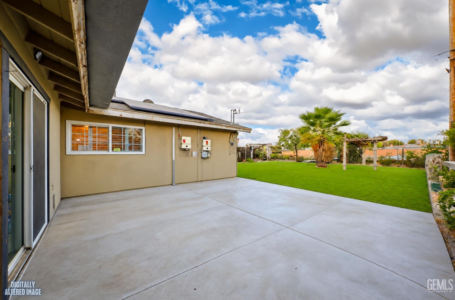Covered patio